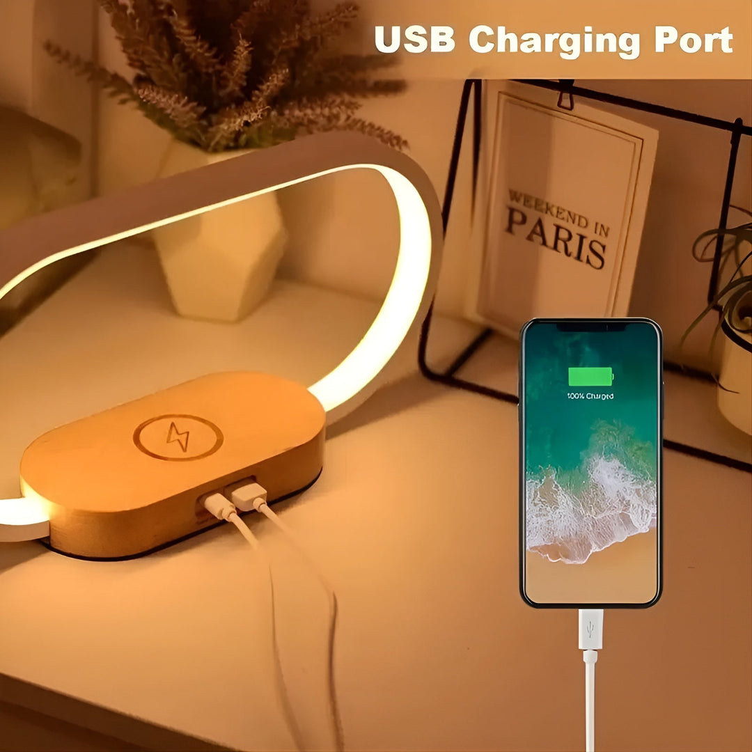 BowLift | Stylish Multifunctional Lamp with Charging Station and Clock
