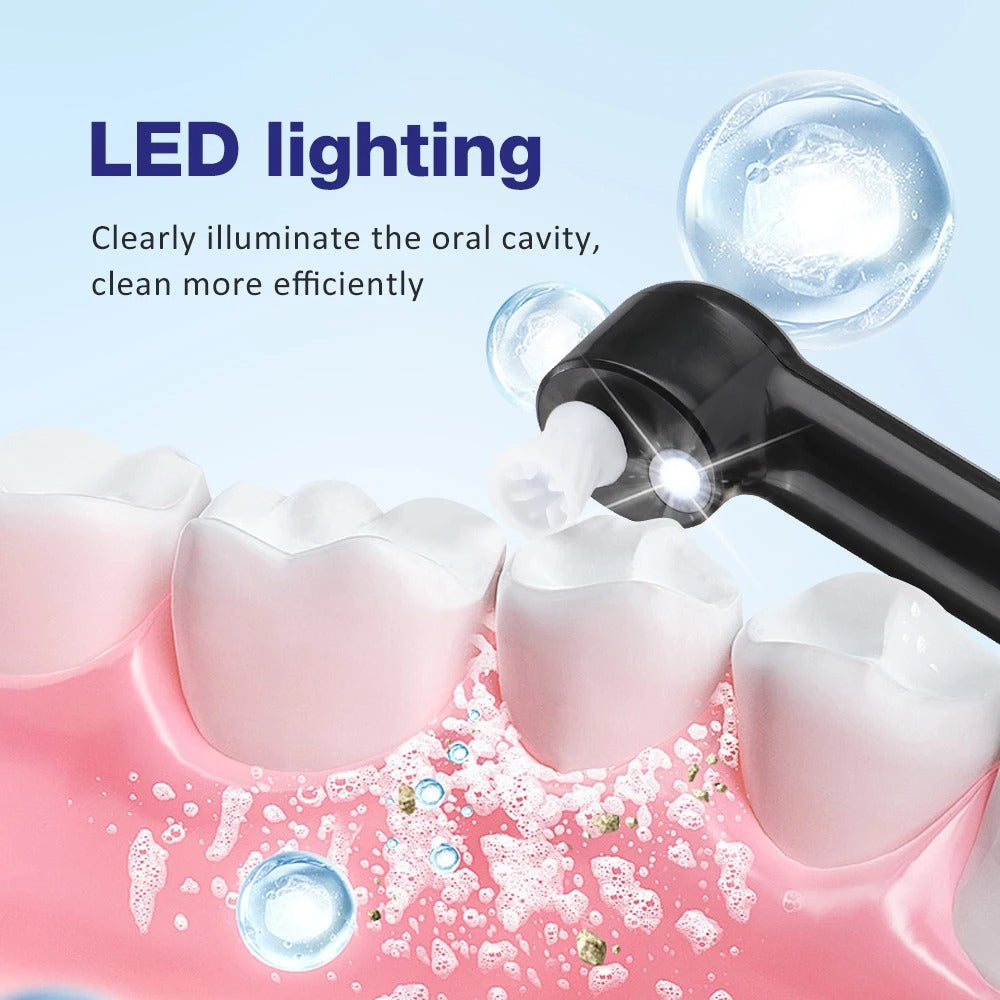 BowLift | 5-in-1 Wireless Teeth Polisher & Tartar Remover | Cordless, Adjustable Speed & Ideal for At-Home Oral Care