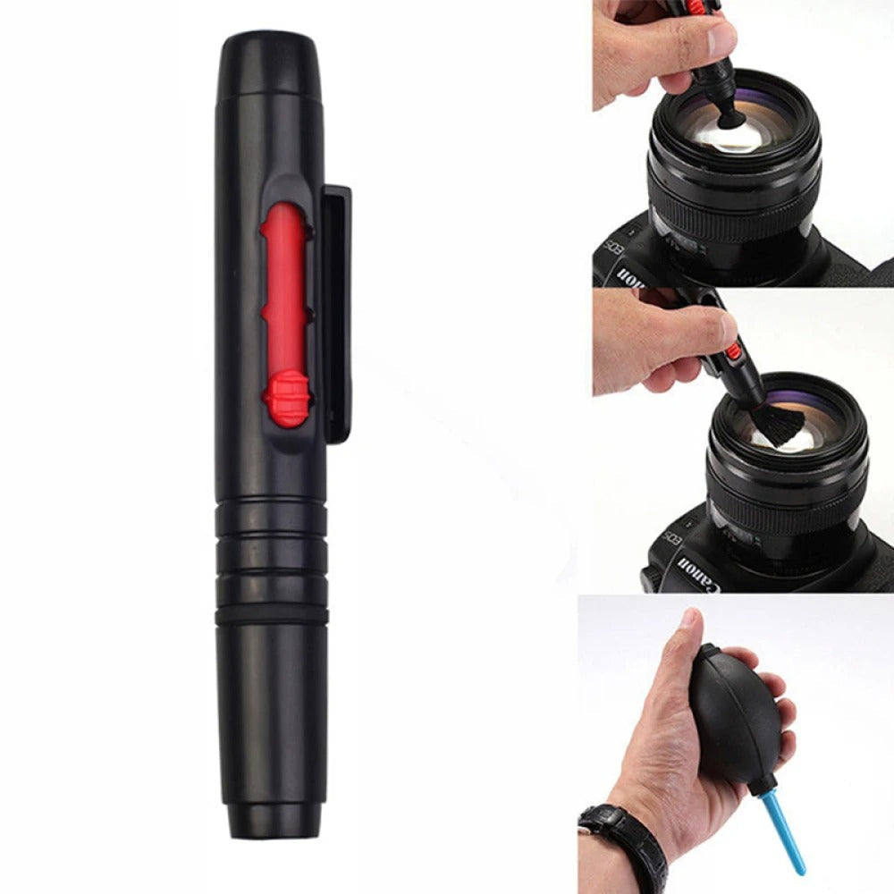 BowLift | 3 in 1 Portable Camera Clean Kit Lens Cleaning Cleaner Dust Pen Blower Cloth Kit for Camera, Videos, Lenses, CCD
