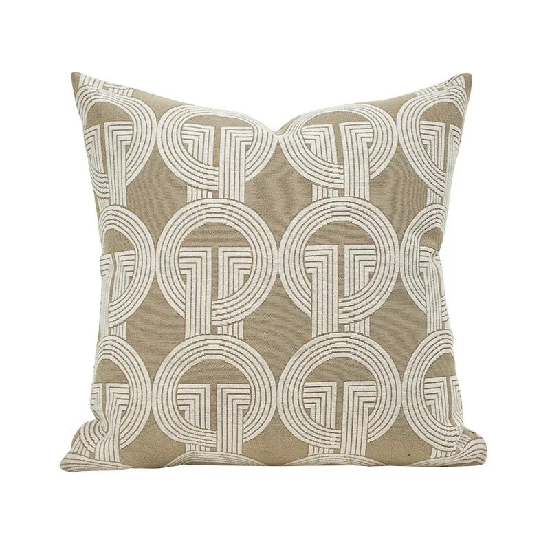 BowLift | VelvetGlow Cushion Cover - Double-sided Geometric Cushion Cover of Luxury Jacquard