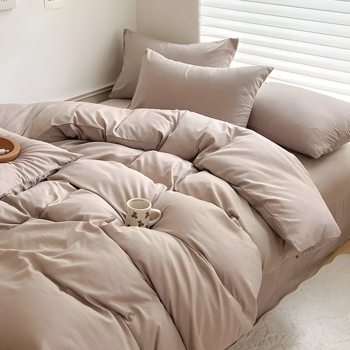 CloudHaven - Solid Color Cotton Bedding Set | Bowlift