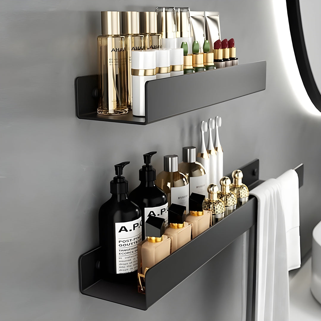 Bowliftack Bathroom Shelf – Modern Design with Towel Bar | Practical Storage for the Bathroom | Bowlift