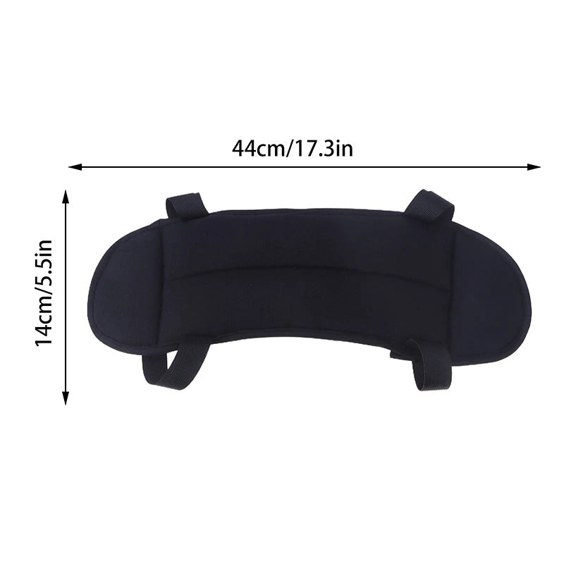 BowLift | 360° travel neck pillow set with adjustable head strap and eye mask for sleeping comfort