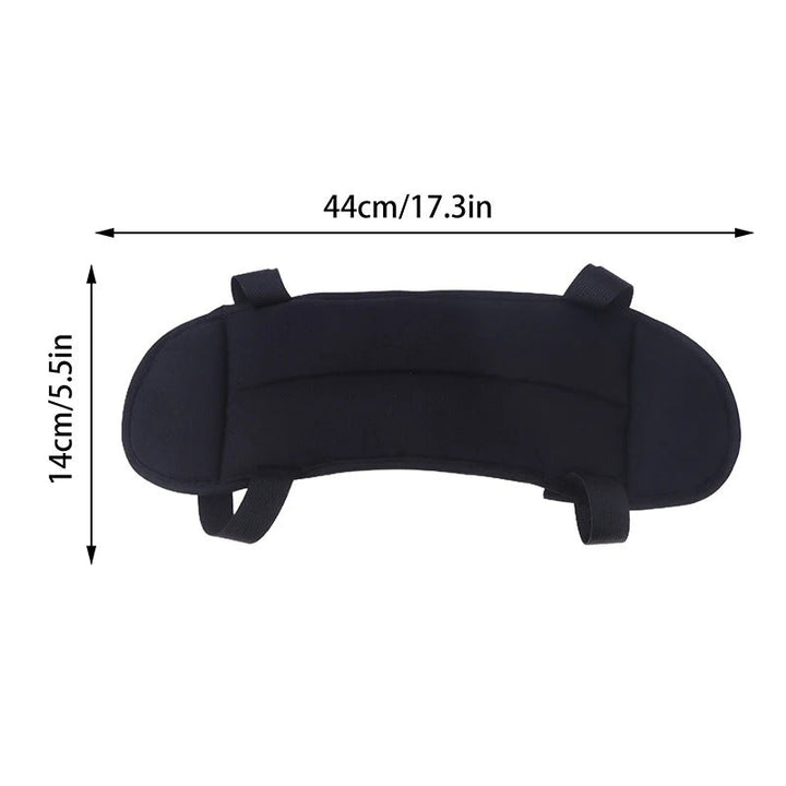 BowLift | 360° travel neck pillow set with adjustable head strap and eye mask for sleeping comfort