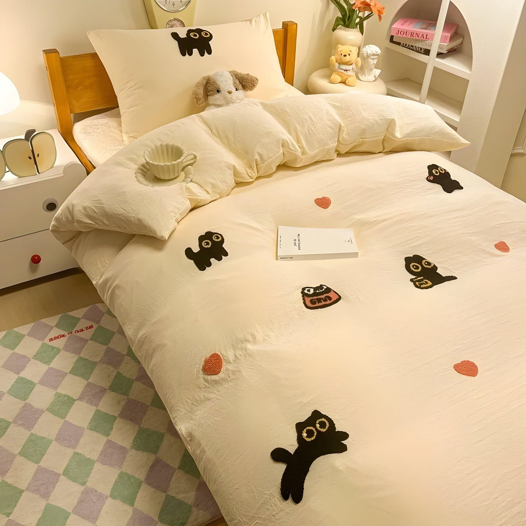 CloudComfort Bedding Set - ComfortaBowlifte and Skin-Friendly Lucky Cat Bedding | Bowlift