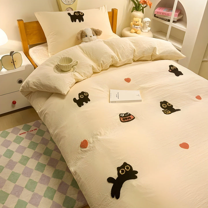 CloudComfort Bedding Set - ComfortaBowlifte and Skin-Friendly Lucky Cat Bedding | Bowlift