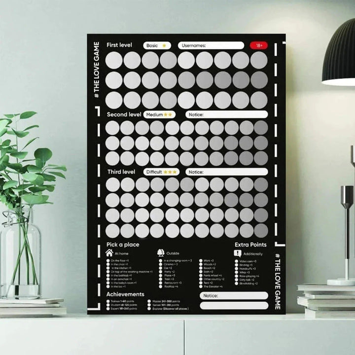 BowLift | Couples' Adventure Scratch Poster