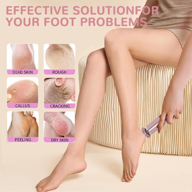 BowLift | 2-in-1 Electric Foot & Hand Care Tool | Callus Remover & Nail Polisher for At-Home Pedicures