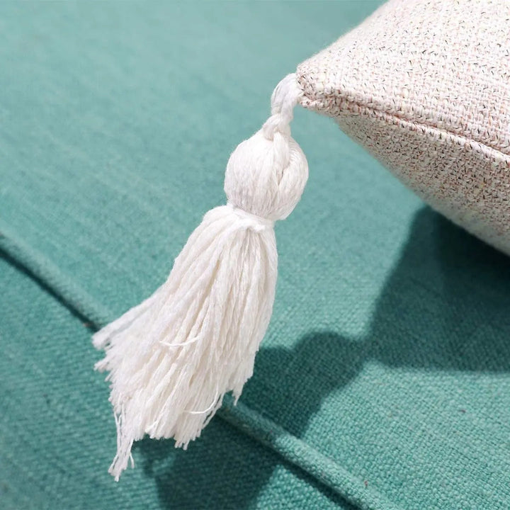 BowLift | ImperialRest Cushion Cover - Elegant Linen Cushion Cover with Playful Tassels for Any Space