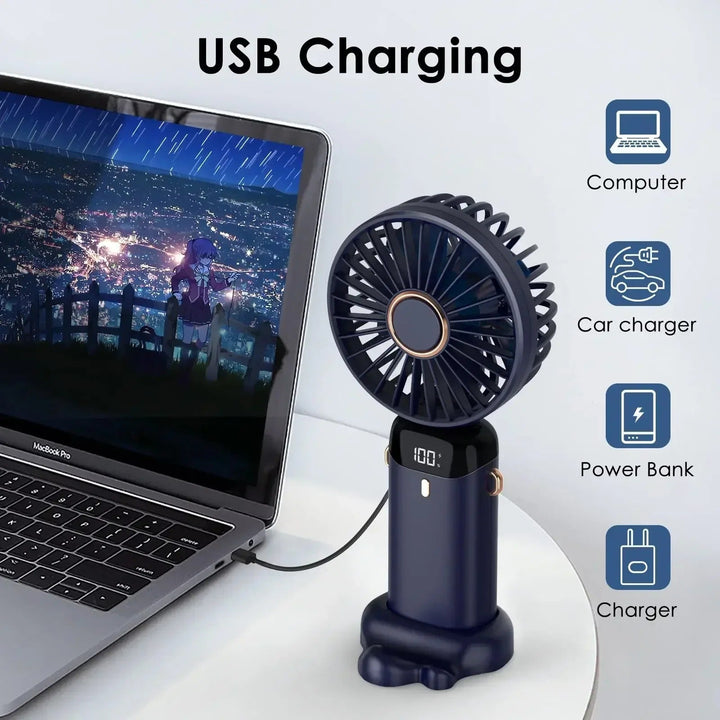 5000mAh Portable Rechargeable Fan | Bowlift
