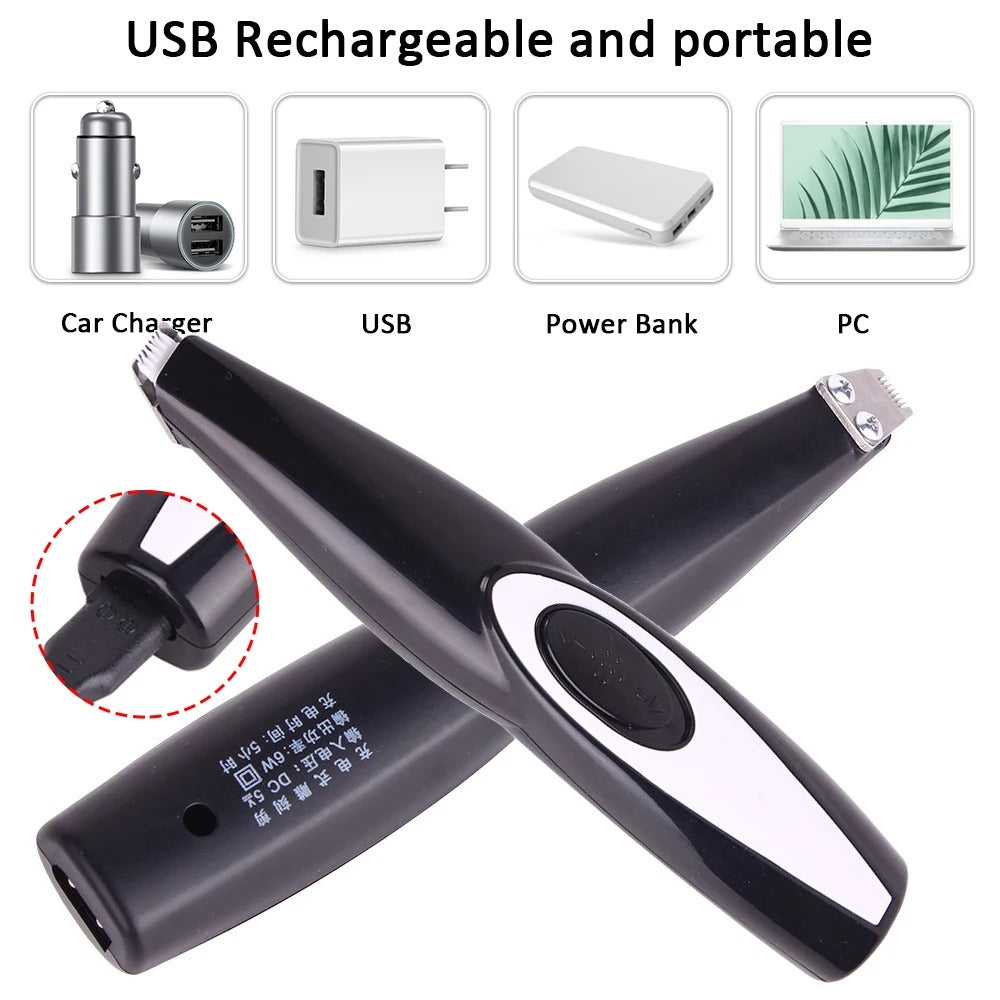New USB Rechargeable Pet Hair Trimmer Bowlift