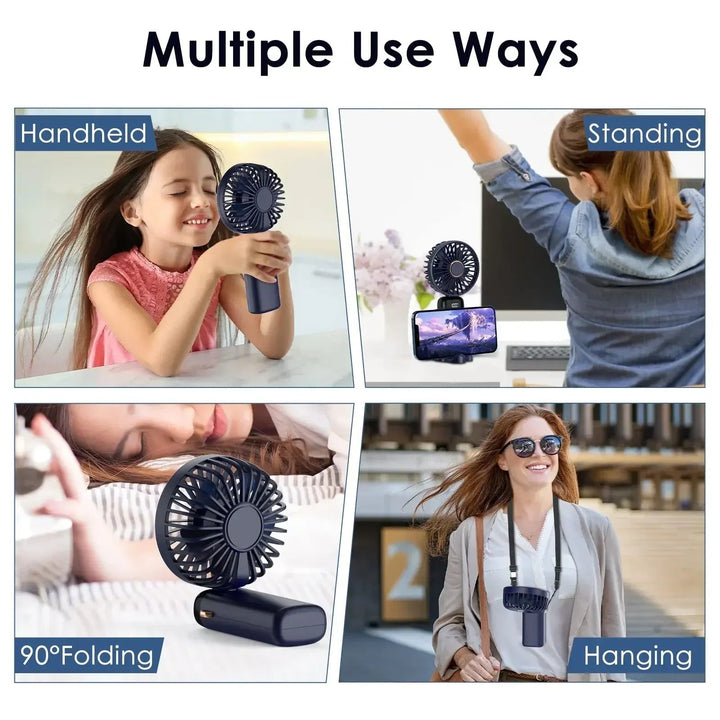 5000mAh Portable Rechargeable Fan | Bowlift