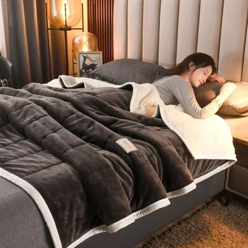 BowLift | Warm Flannel Coral Fleece Blanket Soft Cozy Throw for Winter