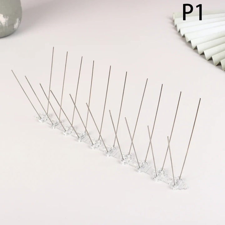 BowLift | 1PC Stainless Steel Pigeon Spikes And Bird Repeller Deterrent 25cm Balcony Anti-bird Repellent Thorn Nail Kit Pest Control