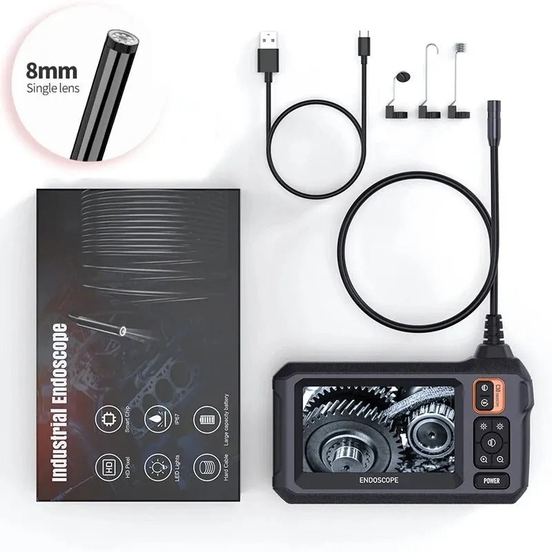 BowLift | Industrial Endoscope Inspection Camera – 1080P HD with 4.3-Inch Screen Adjustable Lens