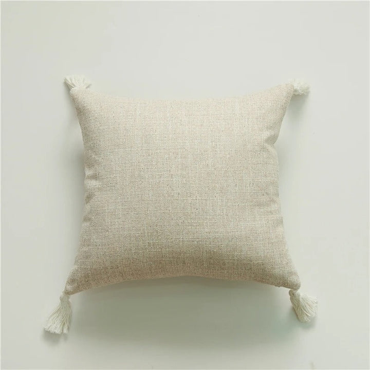 BowLift | ImperialRest Cushion Cover - Elegant Linen Cushion Cover with Playful Tassels for Any Space