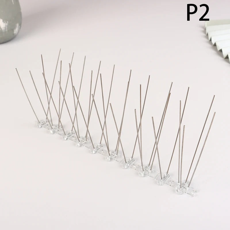 BowLift | 1PC Stainless Steel Pigeon Spikes And Bird Repeller Deterrent 25cm Balcony Anti-bird Repellent Thorn Nail Kit Pest Control