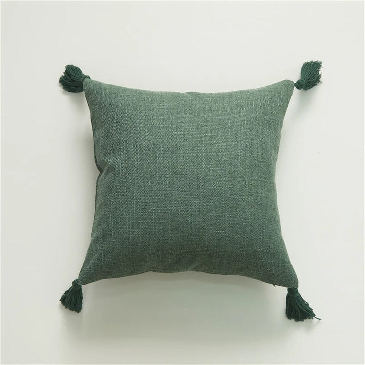 BowLift | ImperialRest Cushion Cover - Elegant Linen Cushion Cover with Playful Tassels for Any Space