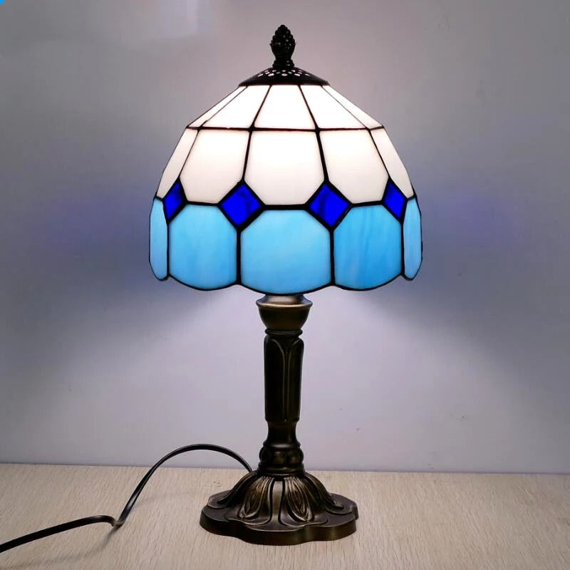 BowLift | Table Lamp LED Baroque Retro E27 - Vintage Tiffany Glass
