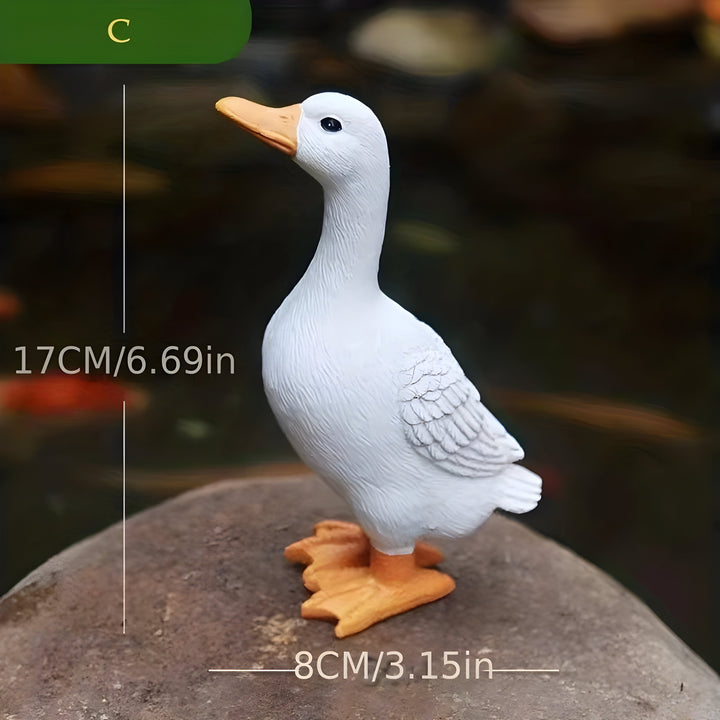 PuddlePals Sculpture – Farmhouse Style Duck & Goose Figure | Bowlift