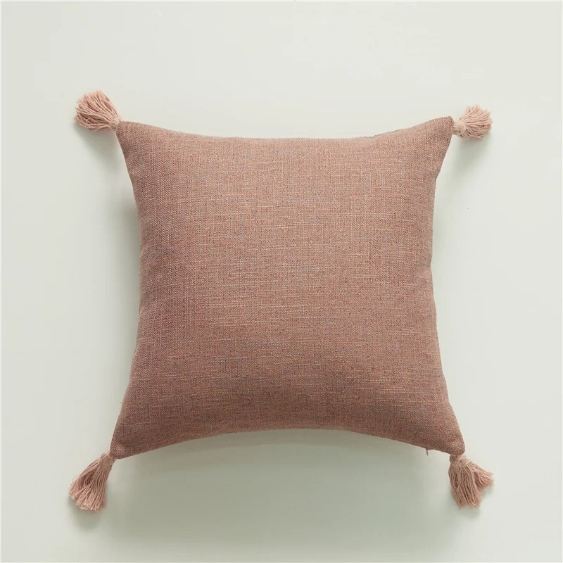 BowLift | ImperialRest Cushion Cover - Elegant Linen Cushion Cover with Playful Tassels for Any Space