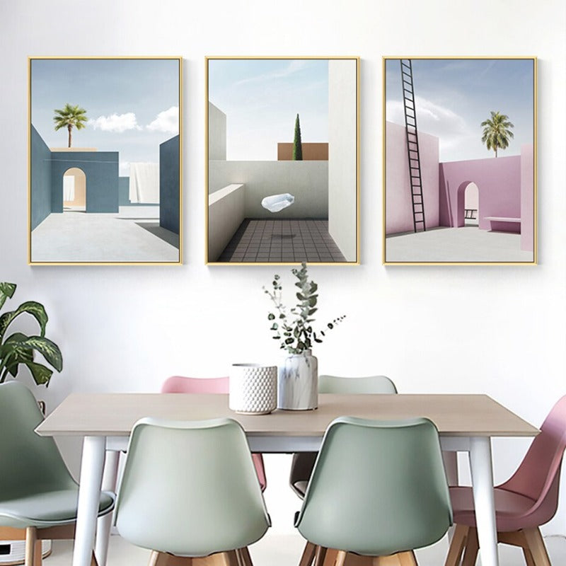 Still Life Modern Building  - Canvas Wall Art Print | Bowlift