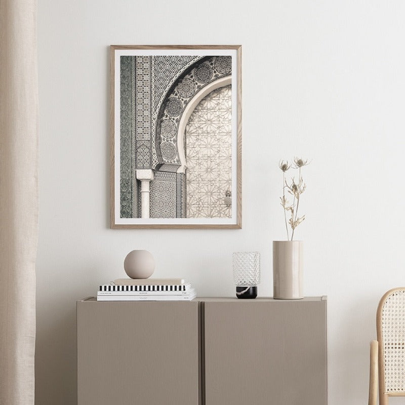 Modern Moroccan Marrakesh Door - Canvas Wall Art Print | Bowlift