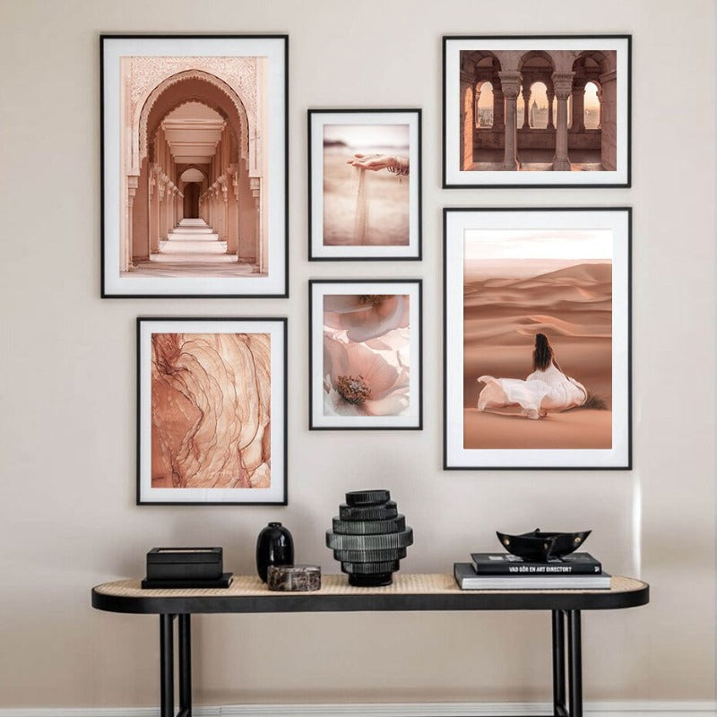 Moroccan Desert & Architecture - Canvas Wall Art Print | Bowlift