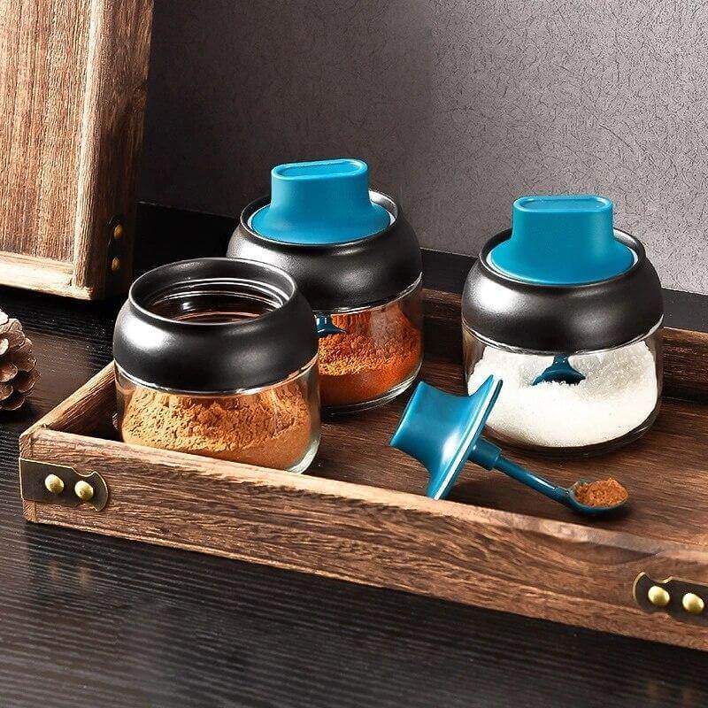 BowLift | Salt and Pepper Seasoning Organizer Spice Jars