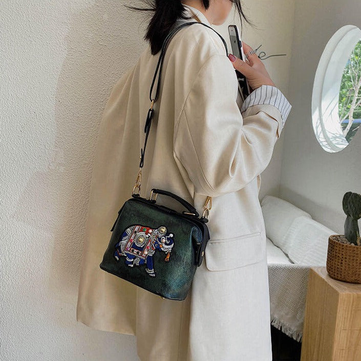Embroidered Mandala Shoulder Bag – Lightweight Multi-Use Bohemian Design | Bowlift