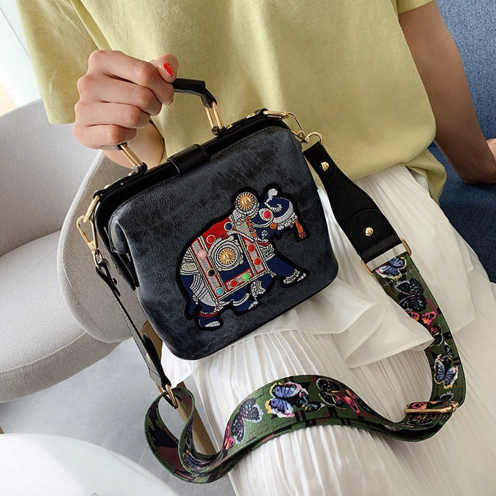 Embroidered Mandala Shoulder Bag – Lightweight Multi-Use Bohemian Design | Bowlift