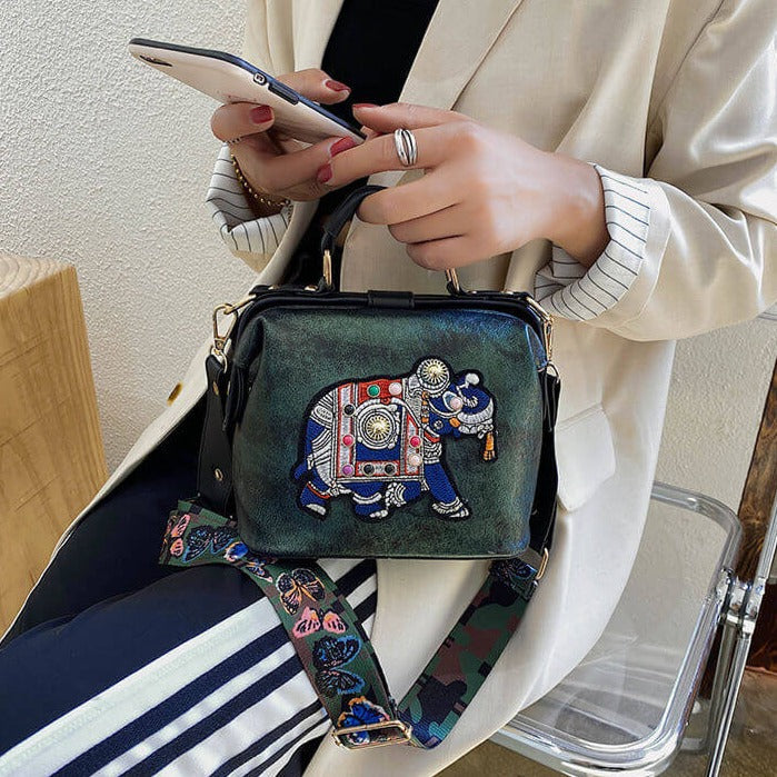 Embroidered Mandala Shoulder Bag – Lightweight Multi-Use Bohemian Design | Bowlift