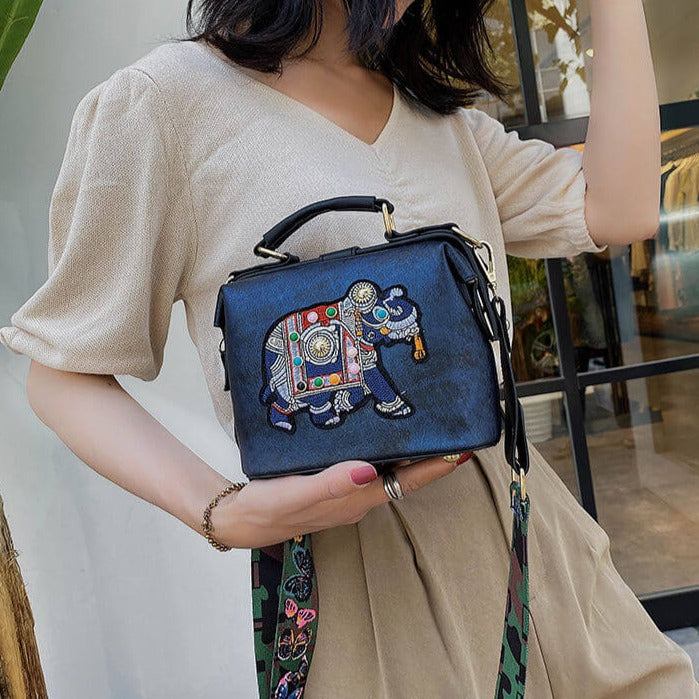 Embroidered Mandala Shoulder Bag – Lightweight Multi-Use Bohemian Design | Bowlift