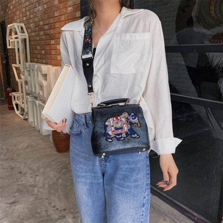 Embroidered Mandala Shoulder Bag – Lightweight Multi-Use Bohemian Design | Bowlift