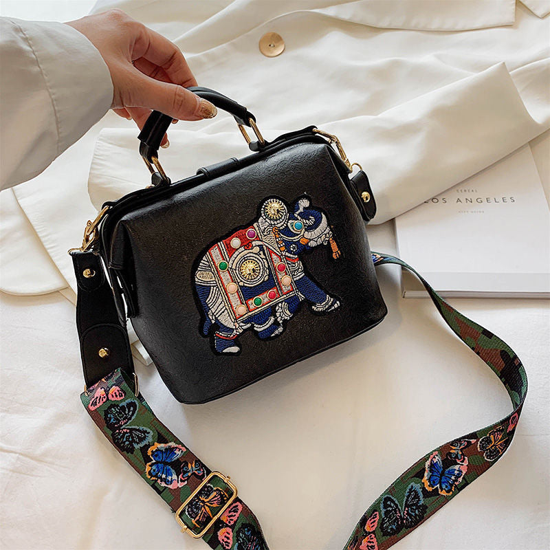 Embroidered Mandala Shoulder Bag – Lightweight Multi-Use Bohemian Design | Bowlift