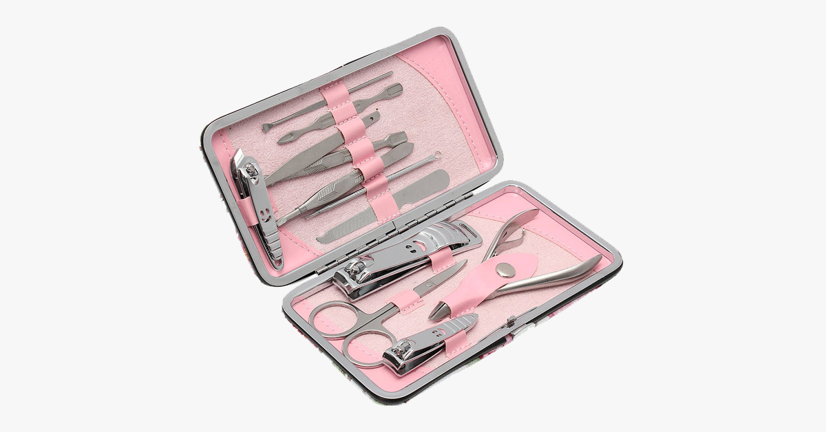 BowLift | 12-piece Stainless Steel Professional Manicure Set