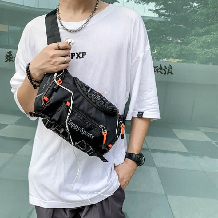 Water-Resistant Men’s Waist and Sling Bag – Multi-Way Travel & Outdoor Pack | Bowlift