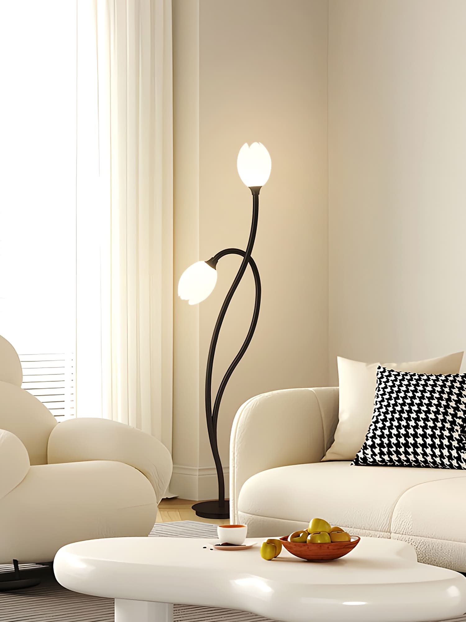 BowLift | Modern Flower Floor Lamp with G9 Socket