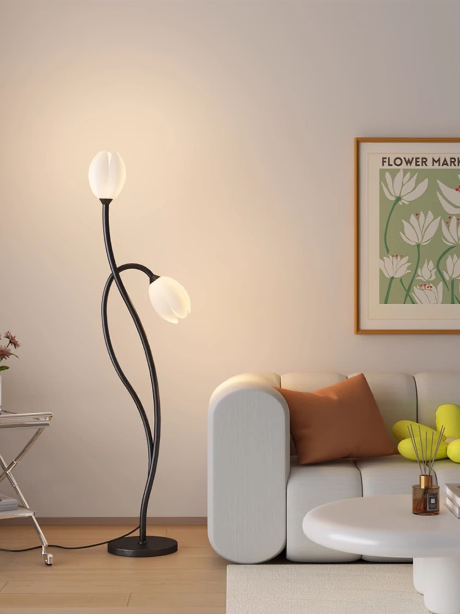 BowLift | Modern Flower Floor Lamp with G9 Socket