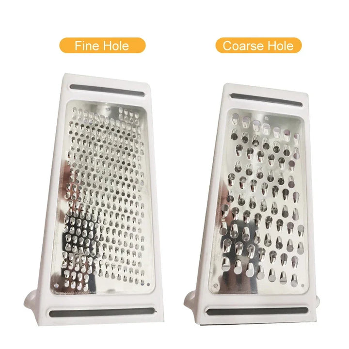 Manual Multi-Function Stainless Steel Grater with Double-Sided Blade | Bowlift