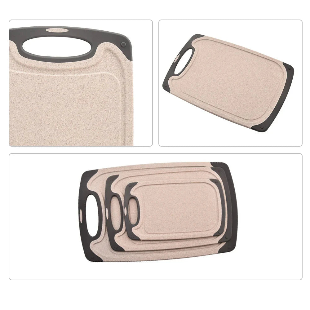 Marble Pattern Cutting Board Wheat Straw Plastic Cutting Board Set | Bowlift
