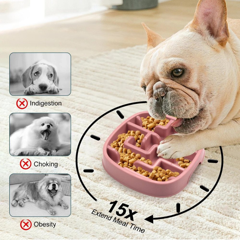 MazeMunch • Dog Feeding Bowl Slow - Dog Feeding Bowl Slow - BowLift