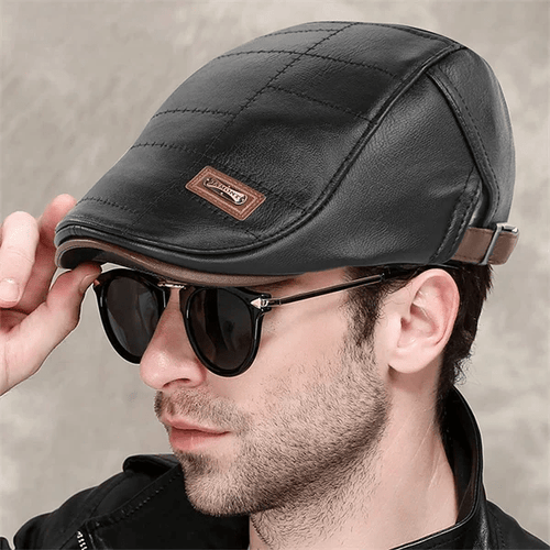 LuxeStyle Beret – Timeless Elegance of Leather Bowlift