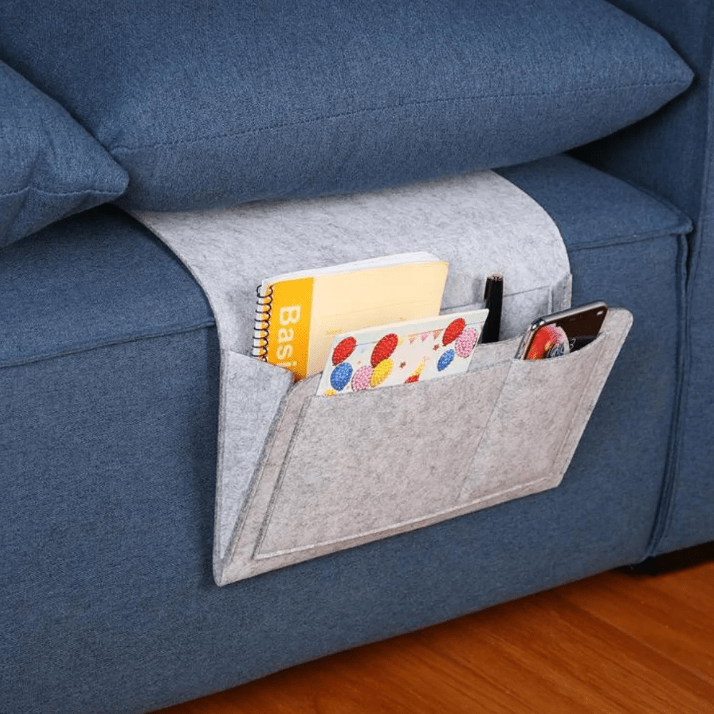 BowLift | Elegant Bedside Caddy – Durable Felt Nightstand Organiser | Stylish & Practical Storage Solution
