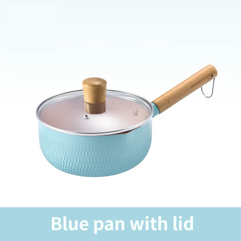 Medical Stone Saucepan With Lid Kitchen Nonstick Pan Pots Cookware | Bowlift