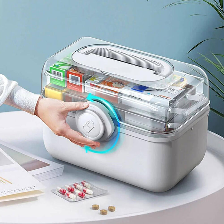 BowLift | MediSmart Pill Organiser – Compact Weekly Medicine Storage Box for Home & Travel