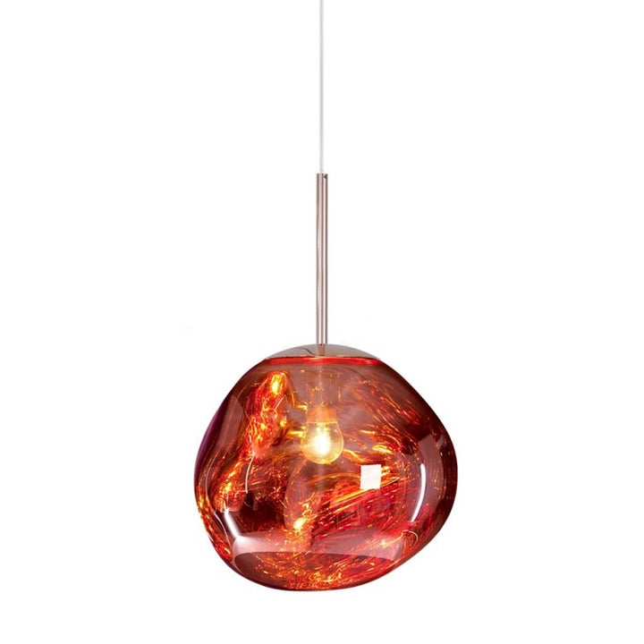 BowLift | Artistic Hanging Lamp of Melted Glass Modern and Elegant Lighting for Interior