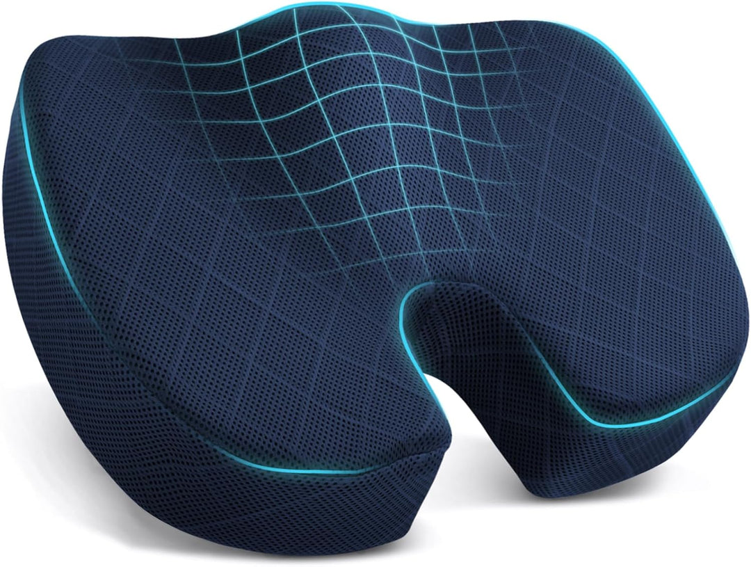 BowLift | Memory Foam Seat Cushion for Chair - Car and Office Chair Comfort