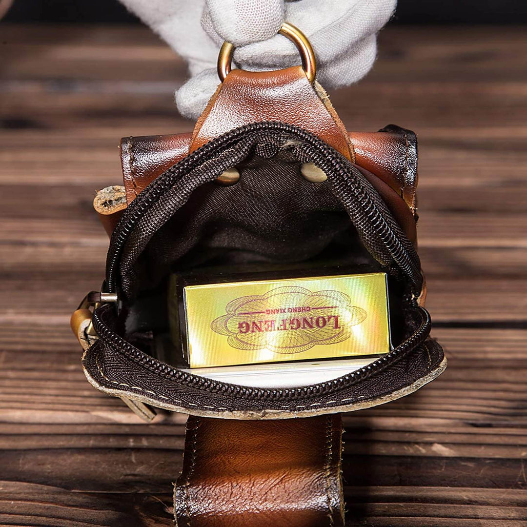 BowLift | Elegant Leather Hip Pouch for Men