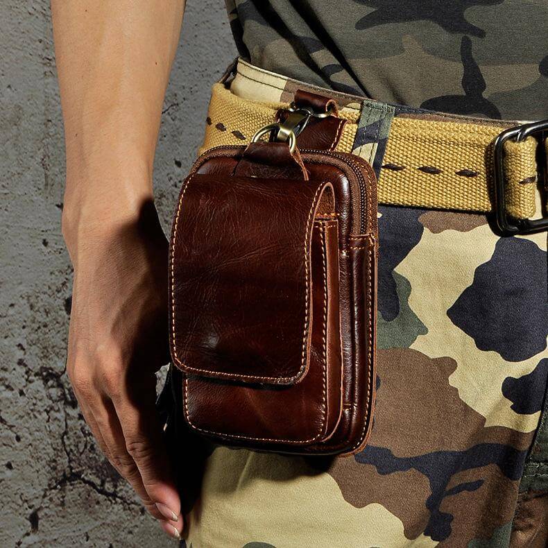 BowLift | Elegant Leather Hip Pouch for Men